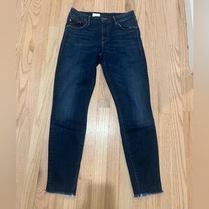 MOTHER looker Ankle fray Jeans